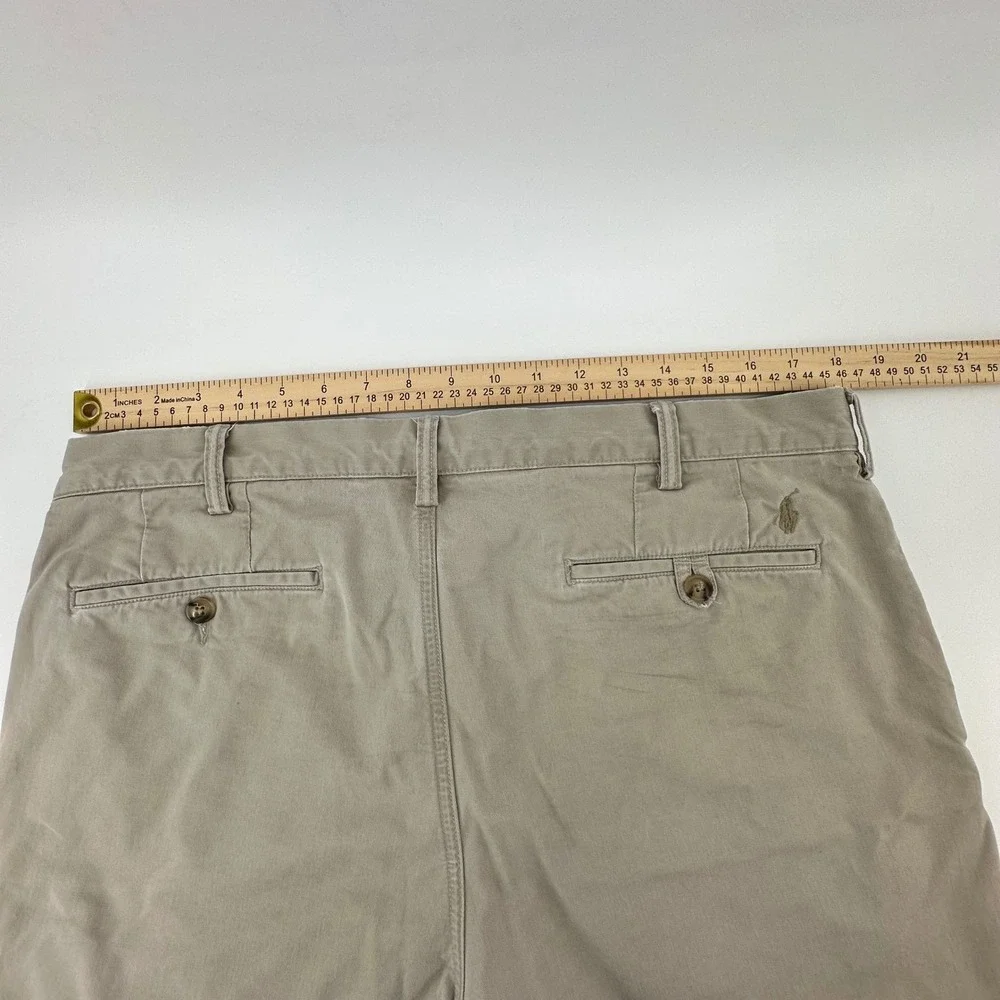 Polo Ralph Lauren Mens Stretch Straight Fit‎ Chino Pants Khaki Tan 36/30 36x30